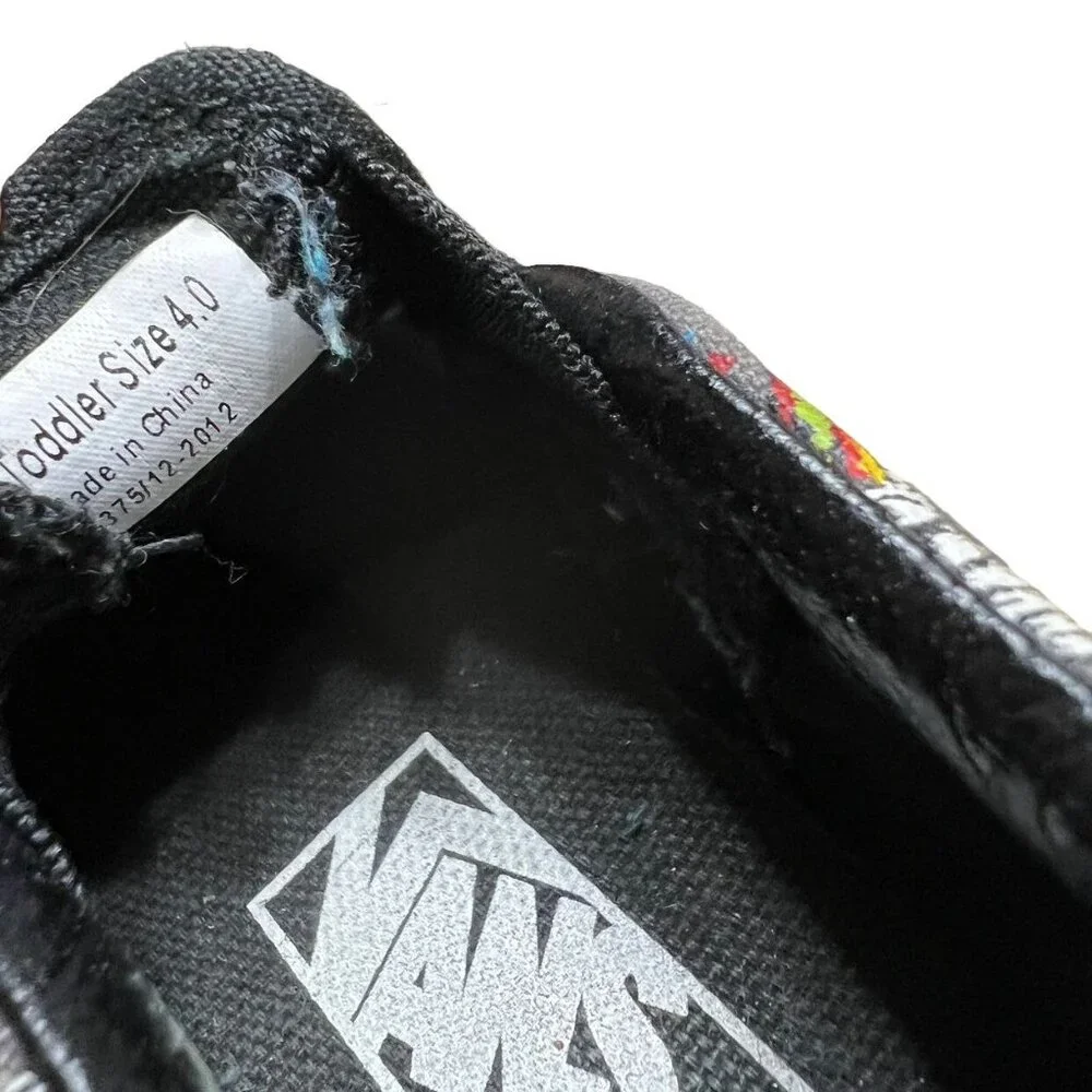 Vans Sz 4 Monster Truck Slip-On Sneakers Shoes